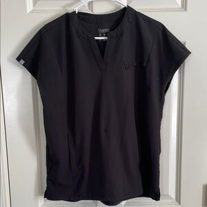 Hanes Women's Black scrub Top